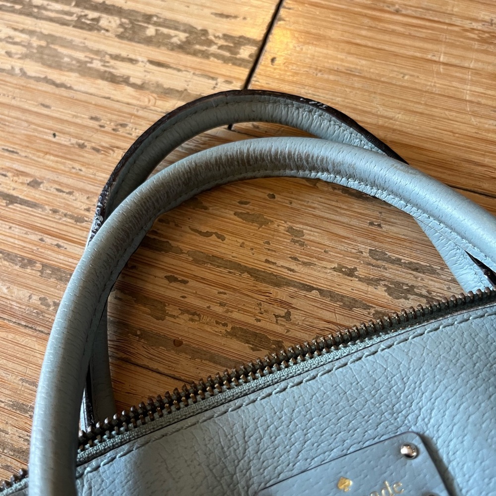 Kate Spade Gray Leather Satchel - Picture 5 of 7